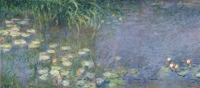 Waterlilies: Manhã, 1914-18 (seção esquerda) de Claude Monet